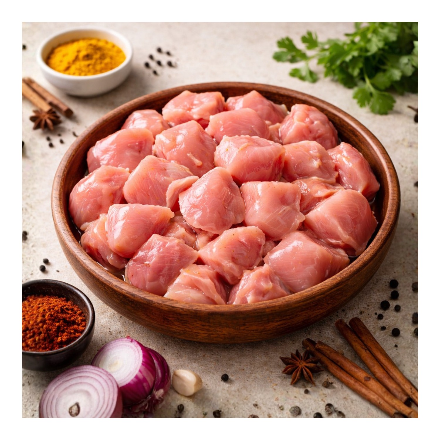 Chicken Biryani Cut (Without Skin)